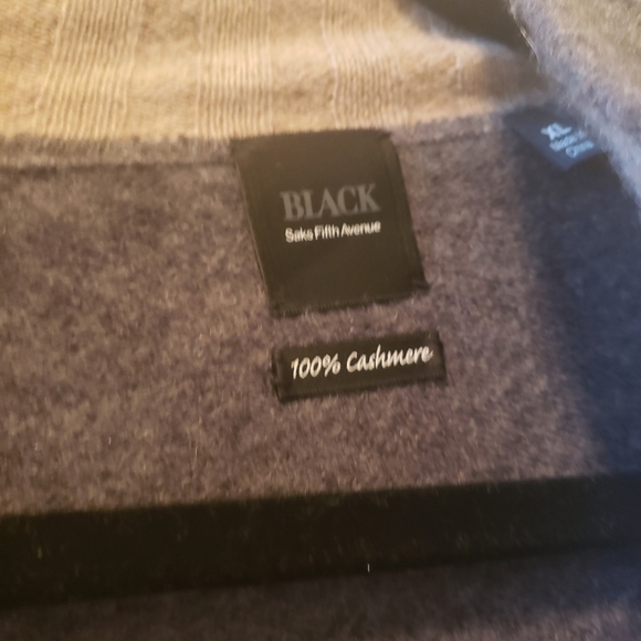 Saks Fifth Avenue Cashmere Zip Up Sweater - Picture 2 of 5